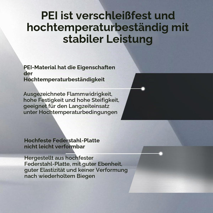 Creality Offizielle K1C Bauplatte PEI-Blatt mit Düsenreiniger 235 x 235 mm glatte Oberfläche flexibl