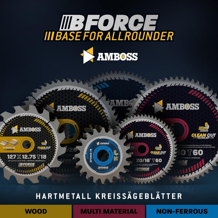 HM Kreissägeblatt 350x30 Z54 Wechselzahn für Holz - Allround. AMBOSS WERKZEUGE® Sägeblatt 350mm komp