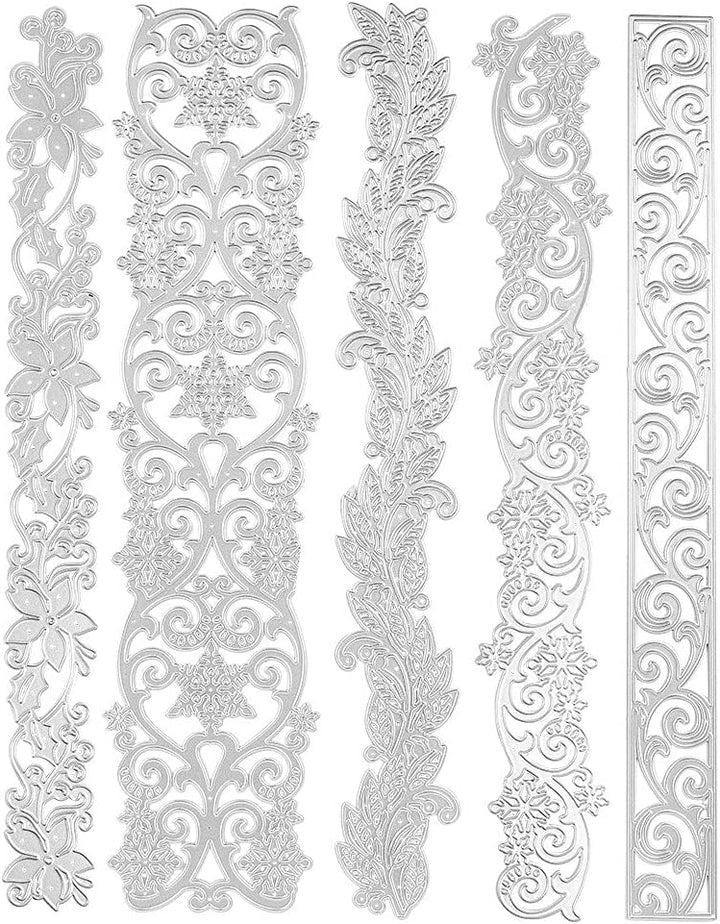 Stanzschablonen | Bordüren | Verschiedene Designs | 5 Stück