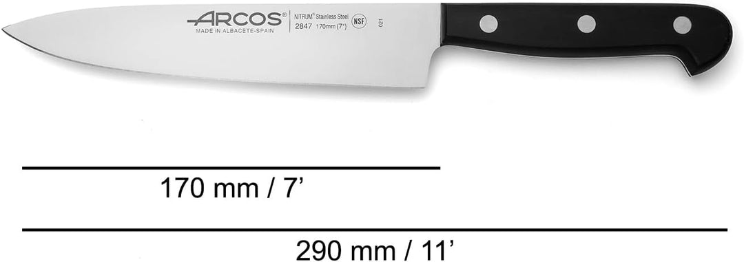 Arcos Chefmesser aus Edelstahl - Professionelles Küchenmesser für Schneiden einer Vielzahl von Leben
