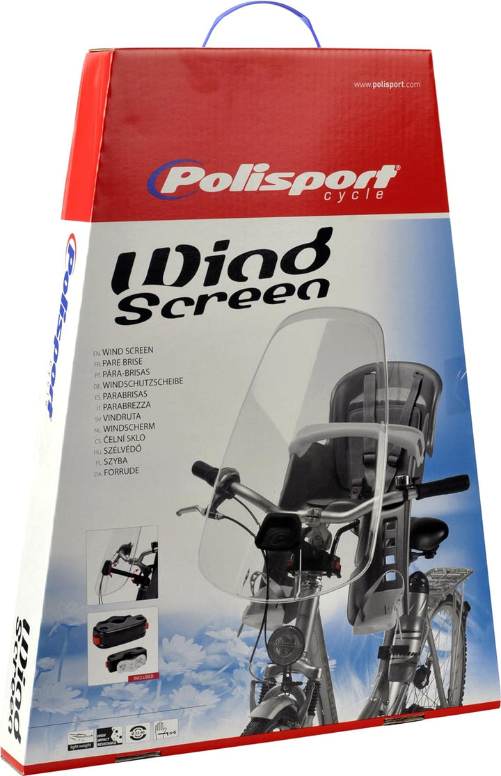 Polisport Kinder Guppy Windschild, transparent, 10 x 3 x 8 cm