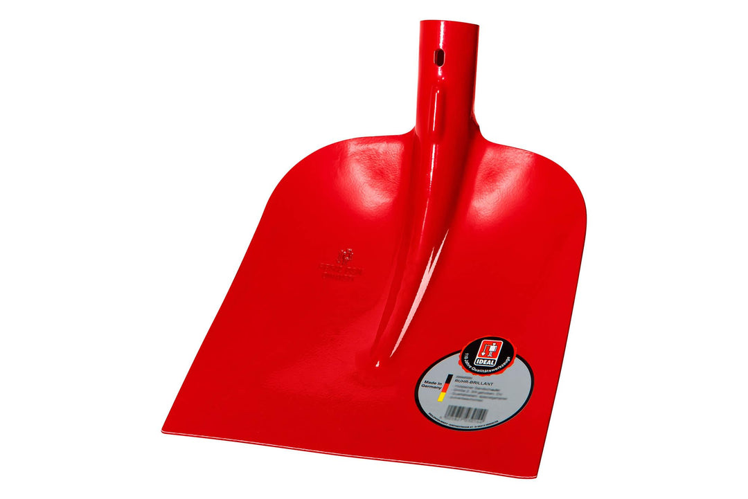 Holsteiner Sandschaufel | ohne Stiel | rotes Schaufelblatt 270×250 mm, gehärtet, pulverbeschichtet,