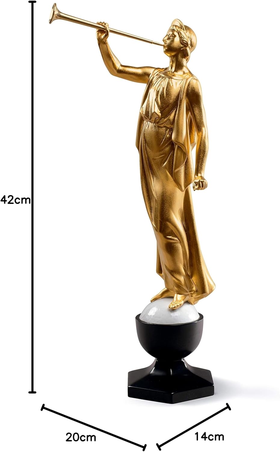 LLADRÓ Figur The Angel Moroni. Engel Moroni. Porzellan.