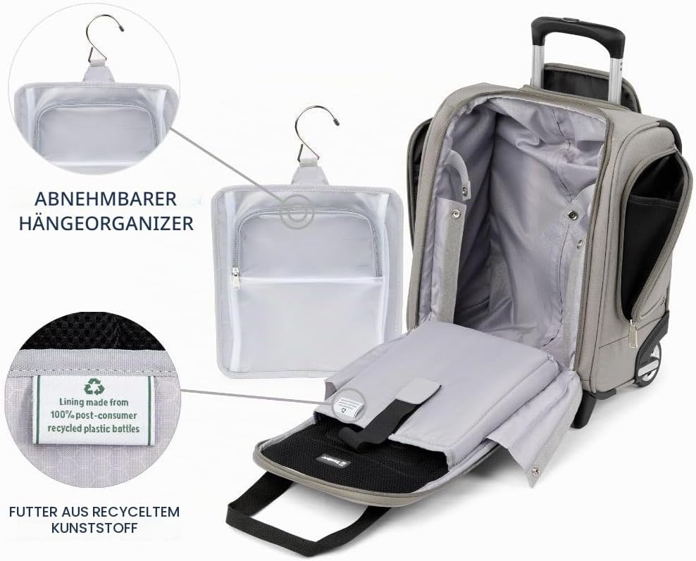 Travelpro Luggage Maxlite 5 Rolling Untersitztasche Kompakte Handgepäcktasche, champagnerfarben, 15-