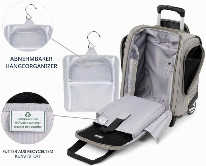 Travelpro Luggage Maxlite 5 Rolling Untersitztasche Kompakte Handgepäcktasche, champagnerfarben, 15-