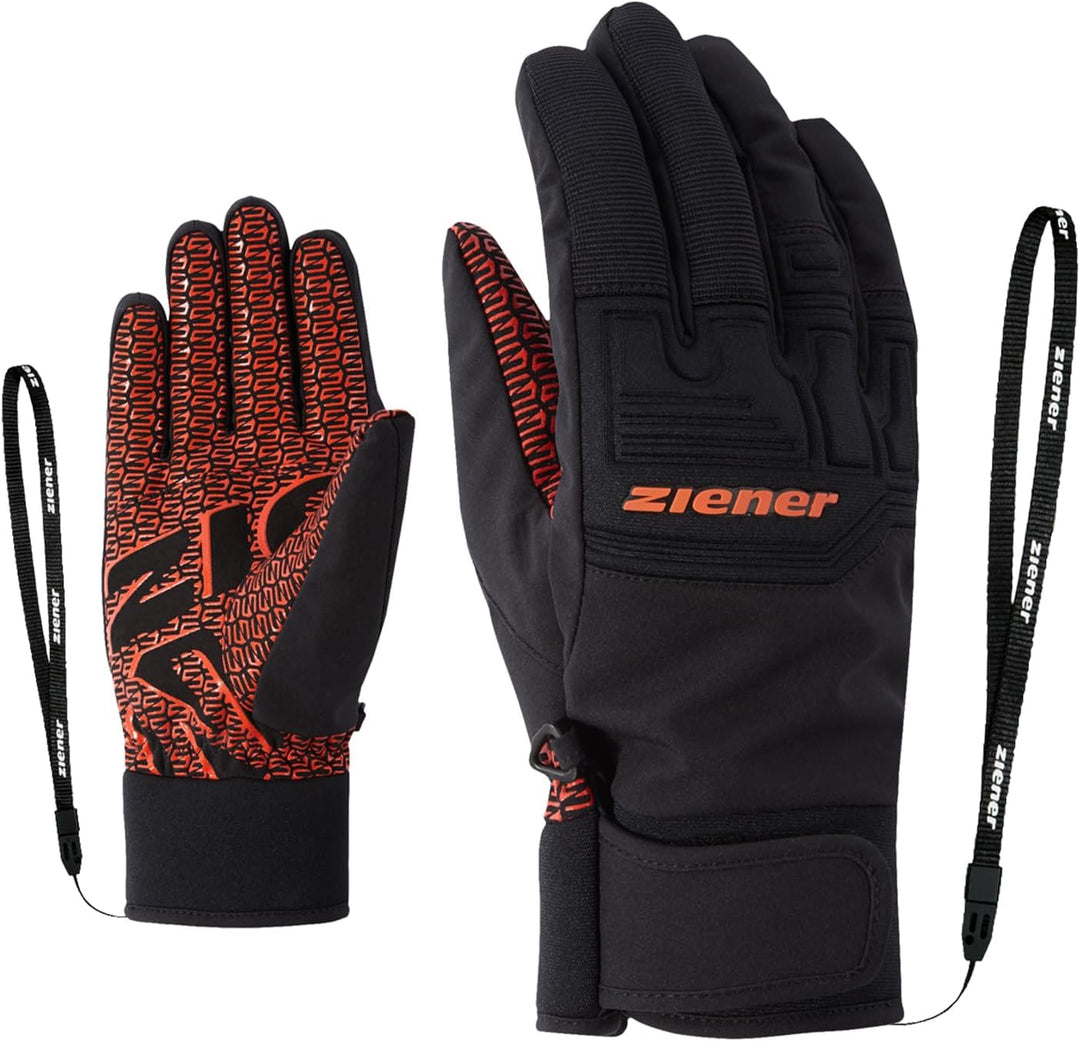Ziener Garim As Ski-Handschuhe/Wintersport, Wasserdicht, Atmungsaktiv 7.5 orange spice, 7.5 orange s
