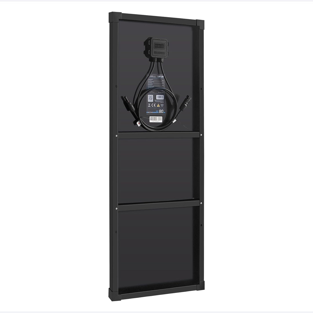 ECTIVE Solarpanel BSP 80 Black Lightweight – Ultraleichtes 80W 4,4A 72 Zellen 12V/24V Solarmodul – M