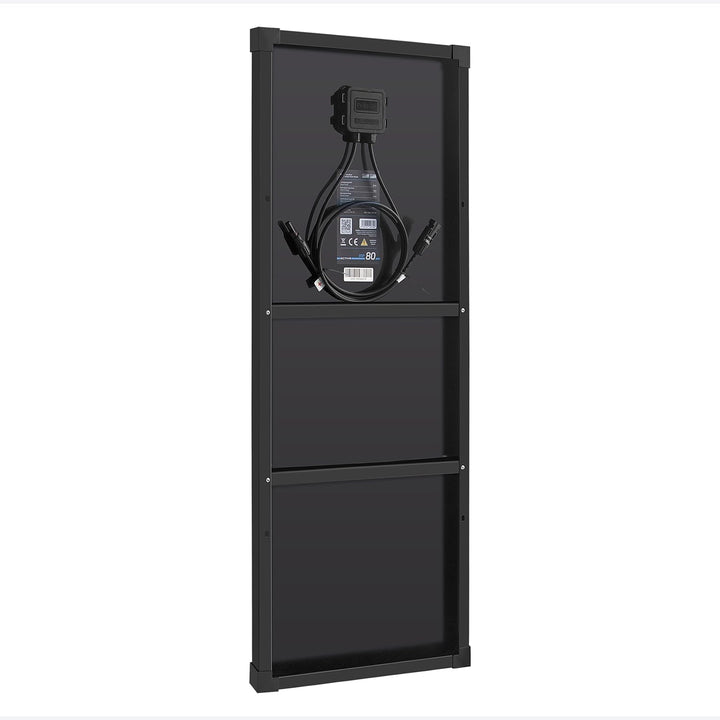 ECTIVE Solarpanel BSP 80 Black Lightweight – Ultraleichtes 80W 4,4A 72 Zellen 12V/24V Solarmodul – M