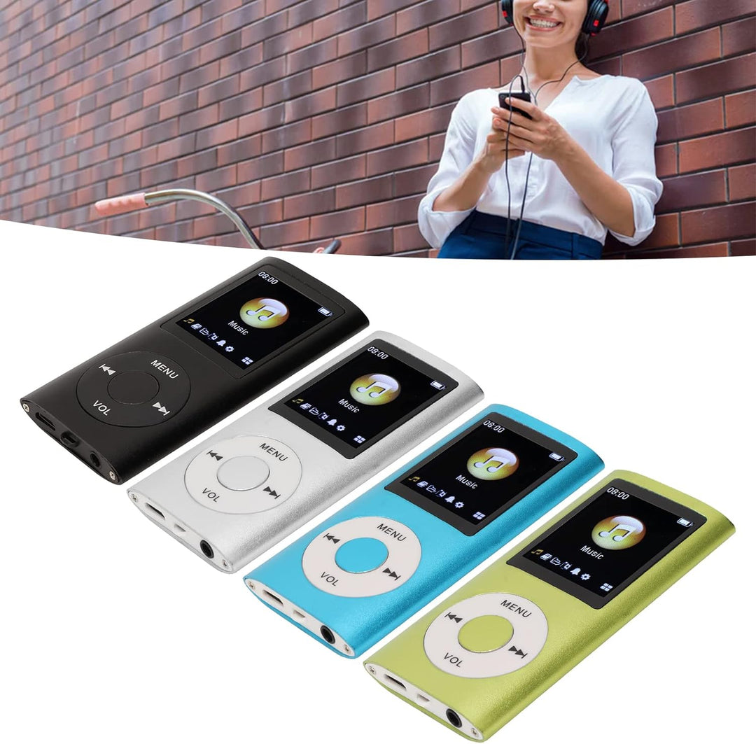MP3 Player Stilvoller Multifunktionaler Musik Player mit Verlustfreiem Sound und Kopfhörern, Schlank