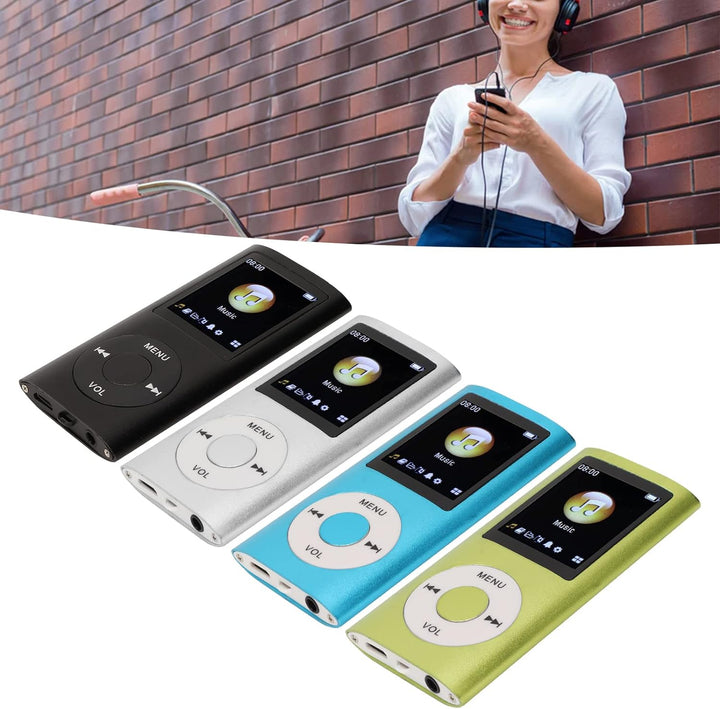 MP3 Player Stilvoller Multifunktionaler Musik Player mit Verlustfreiem Sound und Kopfhörern, Schlank