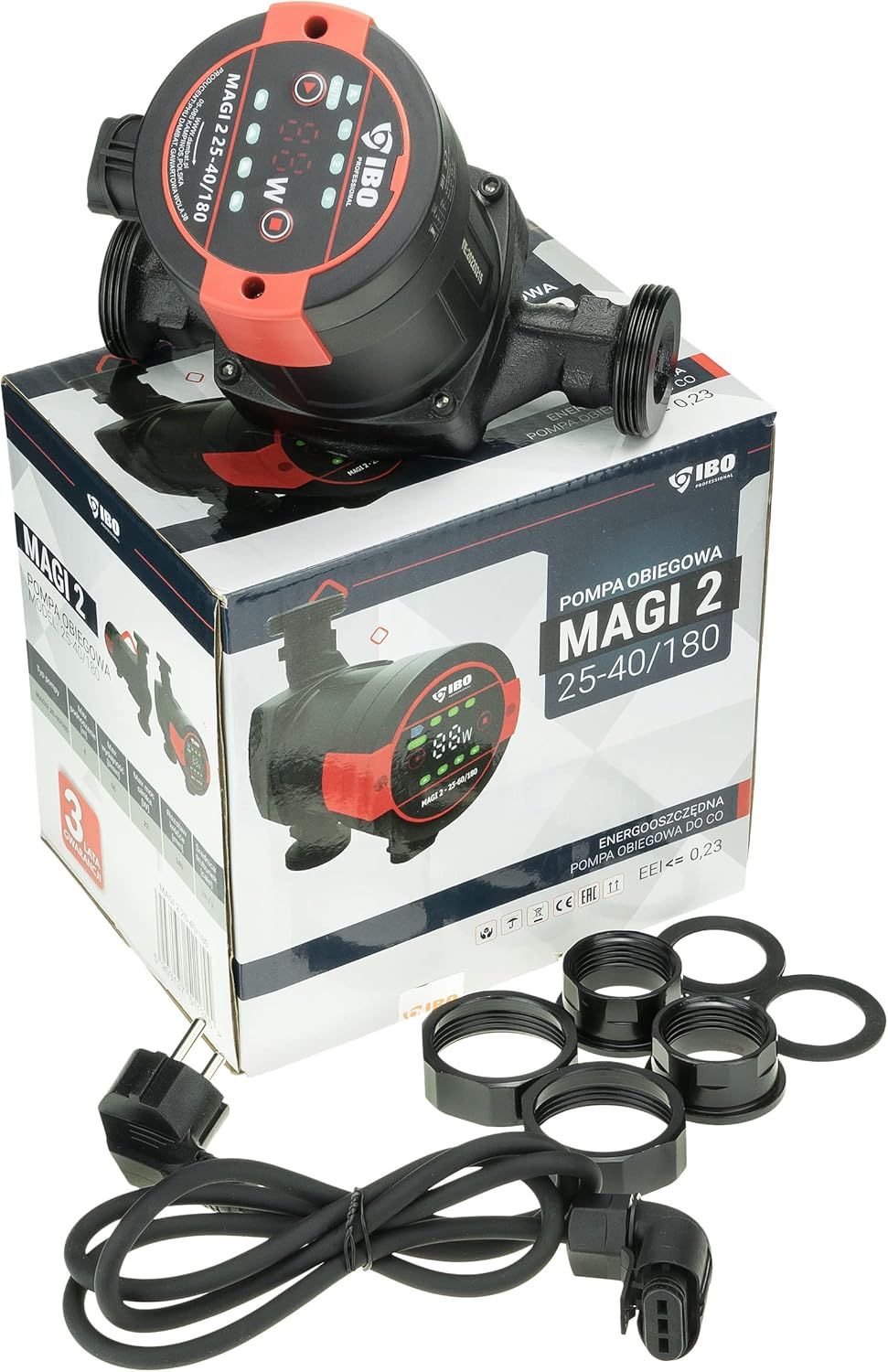 IBO Hocheffizienz Pumpe MAGI 2 25-40/180 Umwälzpumpe Zirkulationspumpe Wasserpumpe