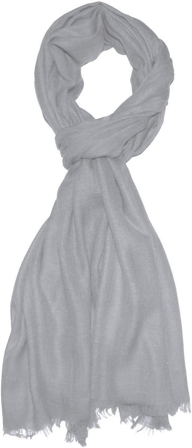 Lorenzo Cana Pashmina Damenschal Schaltuch 100% Kaschmir Kaschmirschal Kaschmirtuch 70 x 200 cm Grau