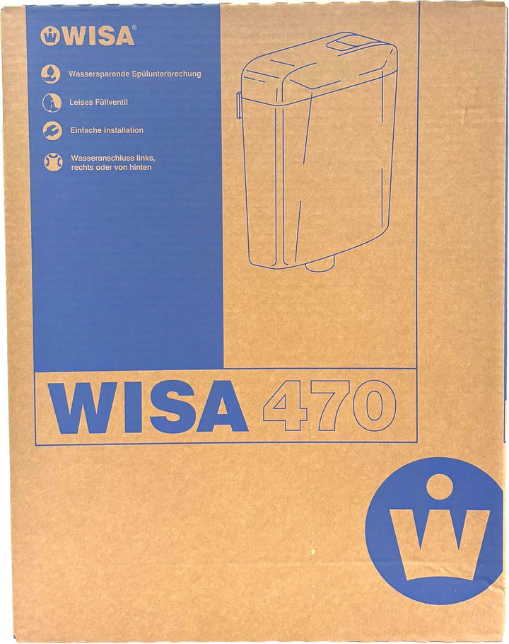 WISA Aufputzspülkasten WISA AP Spülkasten 470 weiss tiefhängend
