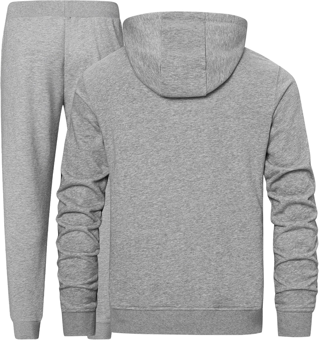 W JIANWANG Trainingsanzug Herren Hoodie Baumwolle Jogginganzug Herren Athletisch Komfortabel Tracksu