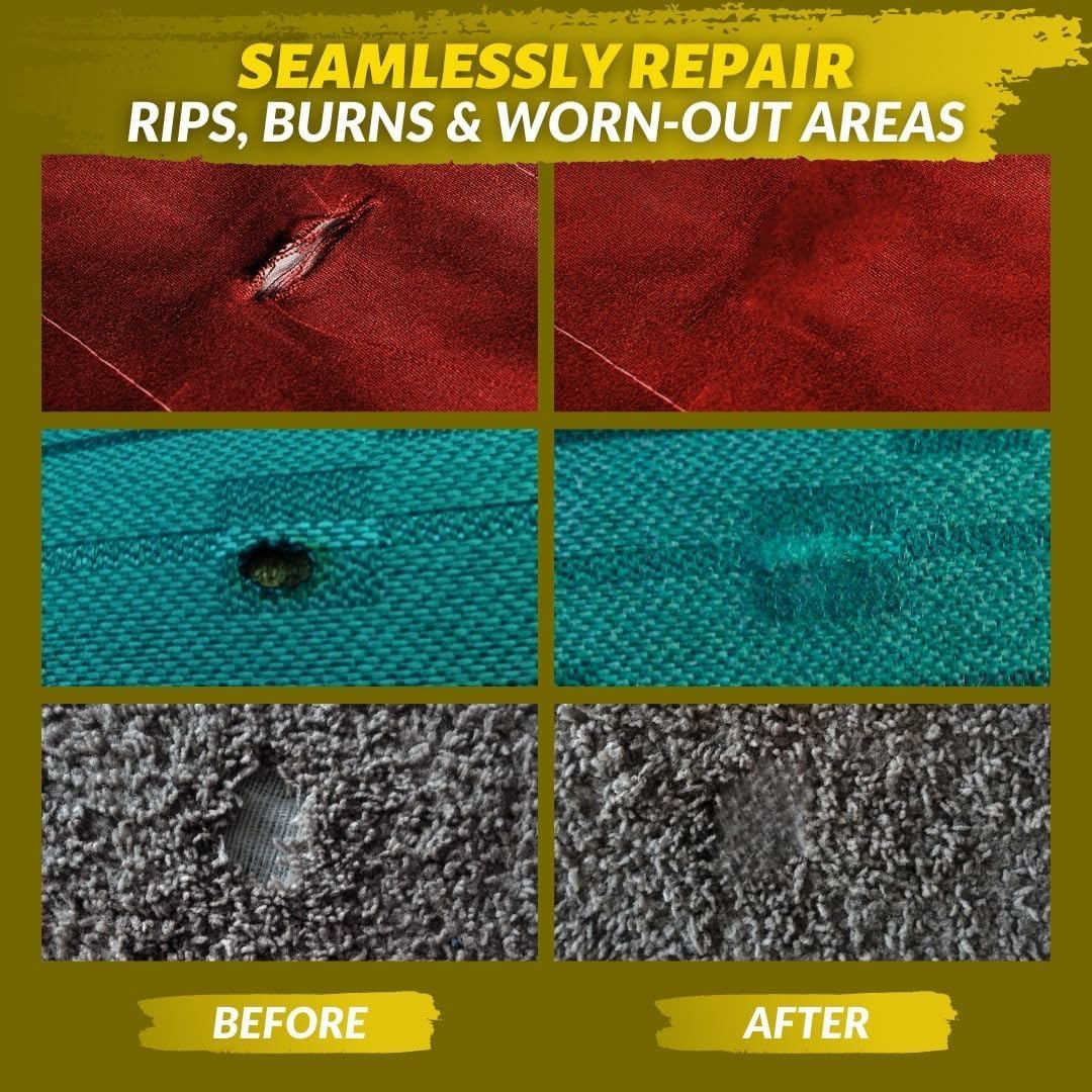 Coconix Reparaturset für Stoff und Teppich – Reparatur von Autositzen, Couch, Möbeln, Polstern oder