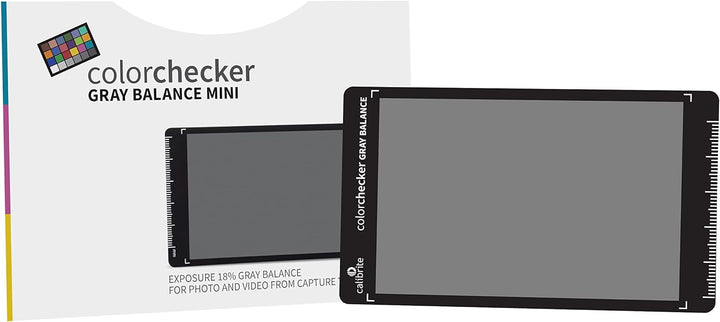Calibrite ColorChecker Gray Balance Mini: 18% Graukarte für korrekte Belichtung in Fotografie und Vi
