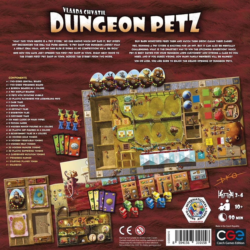Dungeon Petz | CGE | English | 13+ Age | 2-4 Player, Petz