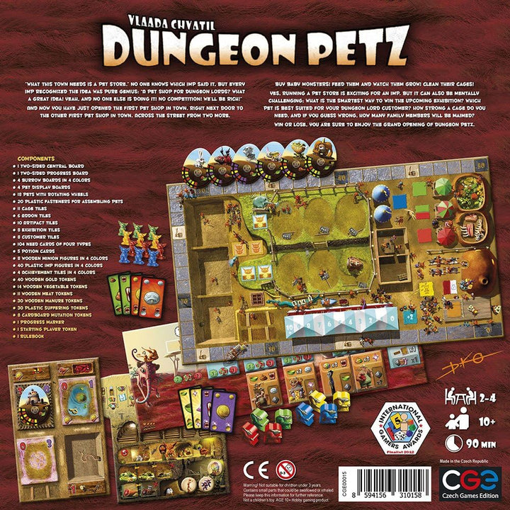 Dungeon Petz | CGE | English | 13+ Age | 2-4 Player, Petz