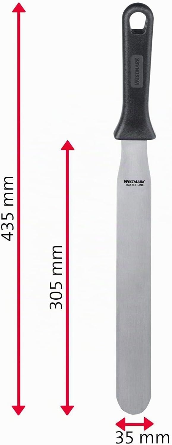Westmark Profi-Streichpalette/Konditorenmesser, Gerade, Flexibel, Klingenmass: 3,5 x 30,5 cm, Länge: