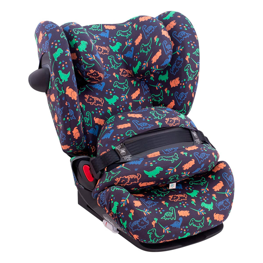 JYOKO KIDS Bezug Kompatibel mit Cybex Pallas G I-SIZE (Bezug Pallas G, HAPPY DINO) Bezug Pallas G HA