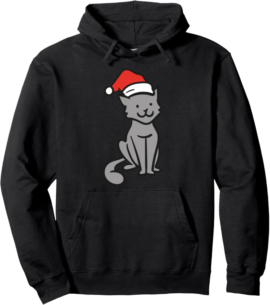 Katze Weihnachten Pullover Hoodie