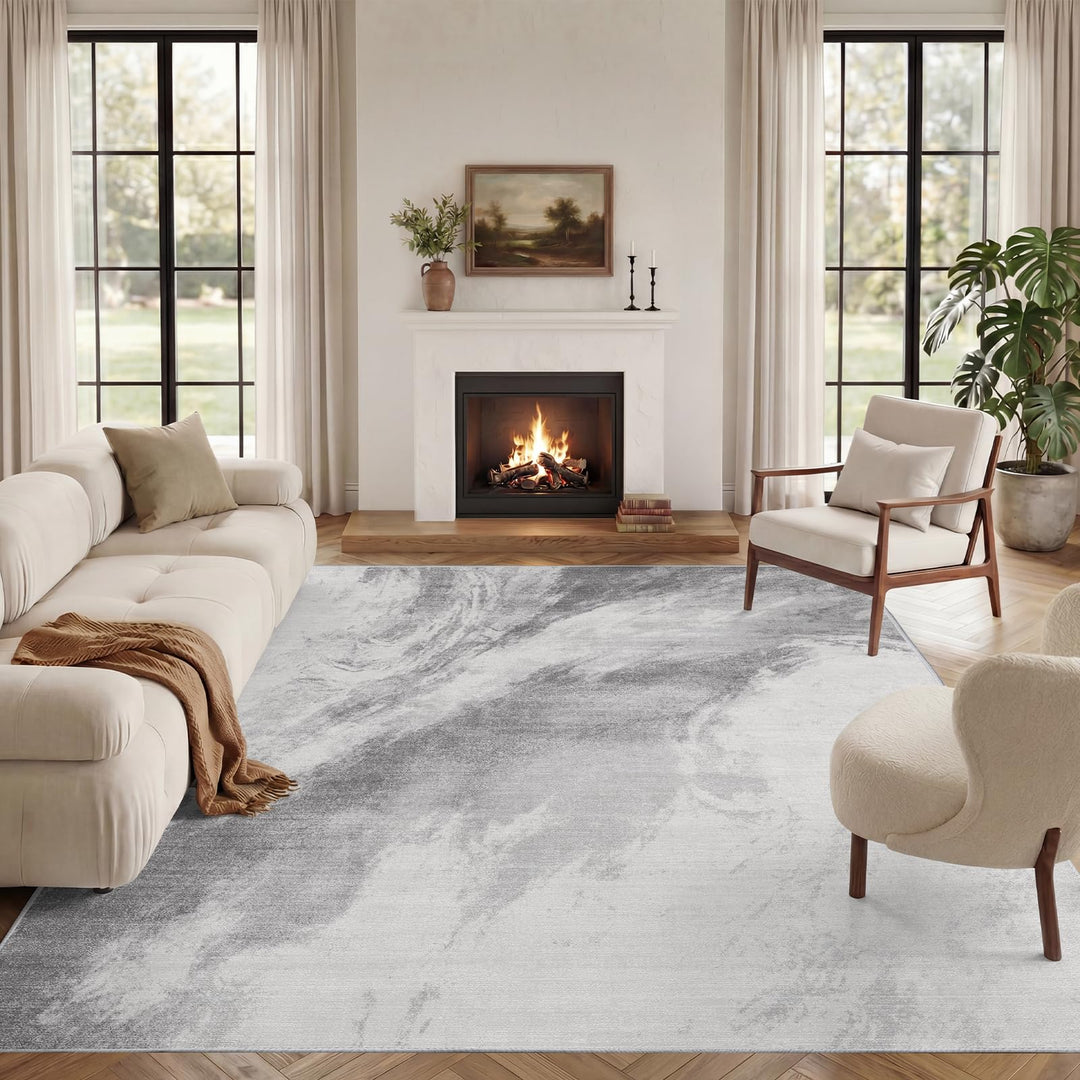 Vamcheer Teppich Wohnzimmer Kurzflor Moderner - Schlafzimmer Teppich Flauschiger,Waschbar Teppich de