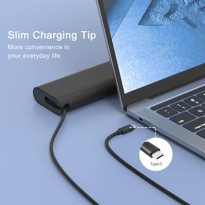 MiliPow 130 W USB C Ladegerät für Dell Laptop, Netzadapter 20 V 6,5 XPS 15 9500 9575 2in1 17 9700 La