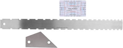 Gitarrenlineal, Edelstahl Straight Groove Design Gitarrenhals Straight Edge Lineal String Action Lin