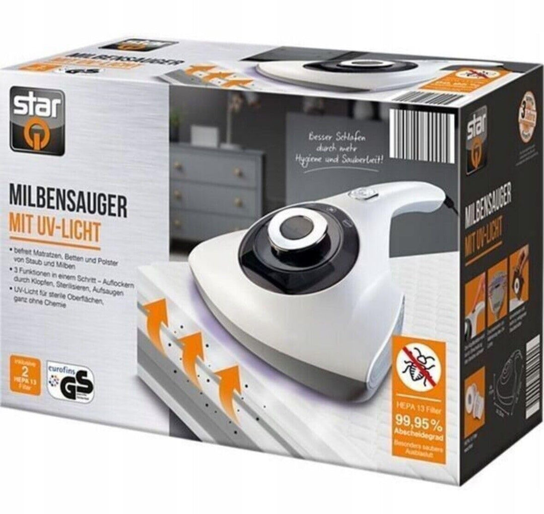 STARQ Milbensauger UV Licht Handstaubsauger Milben Staub Handsauger Sauger