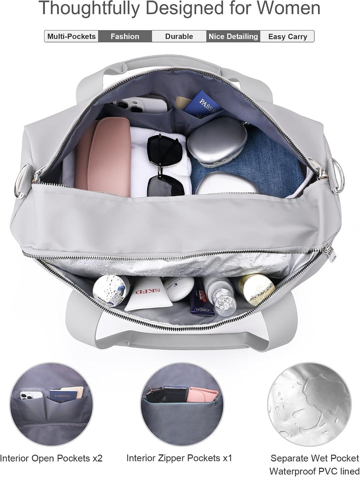 19 Zoll Sporttasche Reisetasche für Damen und Herren,wasserdichte Handgepäcktasche,Trainingstasche f