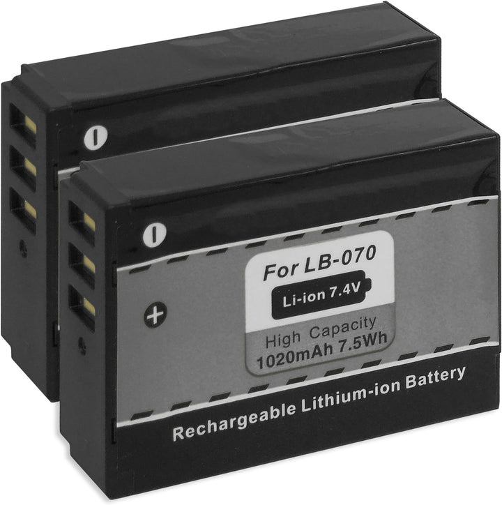 2X Akku LB-070 kompatibel zu Kodak PIXPRO S-1 / PIXPRO AZ651, AZ652, AZ901 AstroZoom