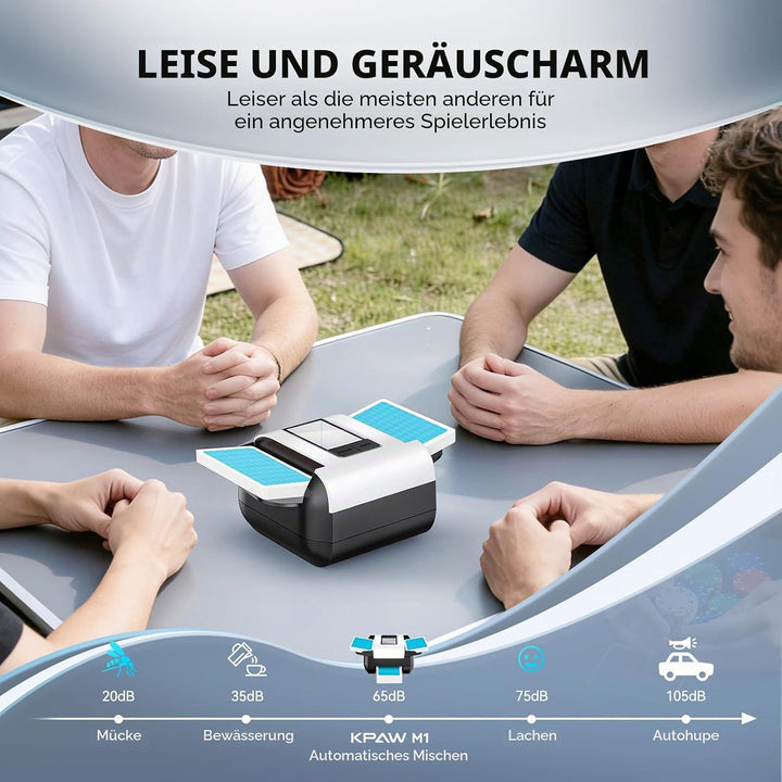 Gelabur automatischer Kartenmuschler, wiederaufladbarer Kartenmuschler Maschine für 1-2 Decks, Low N