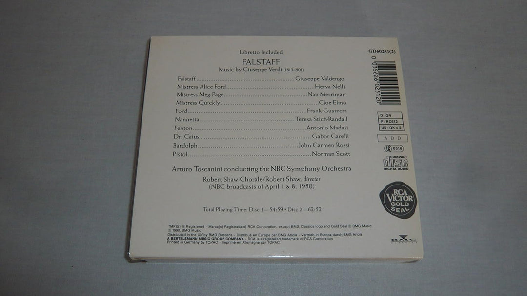 Verdi: Falstaff (Gesamtaufnahme) (ital.), Audio-CD