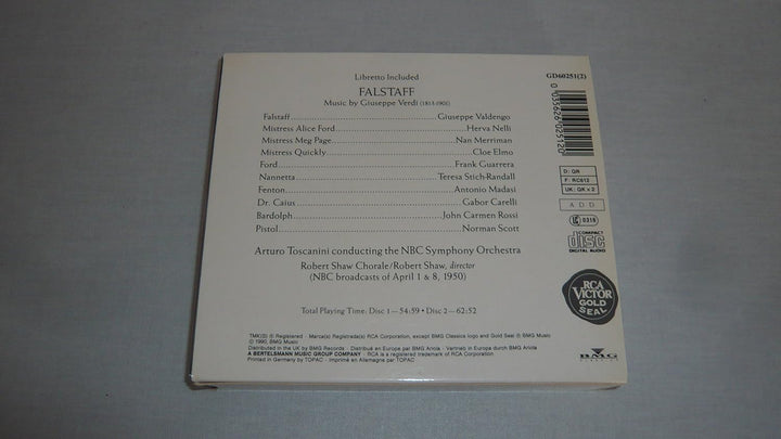 Verdi: Falstaff (Gesamtaufnahme) (ital.), Audio-CD