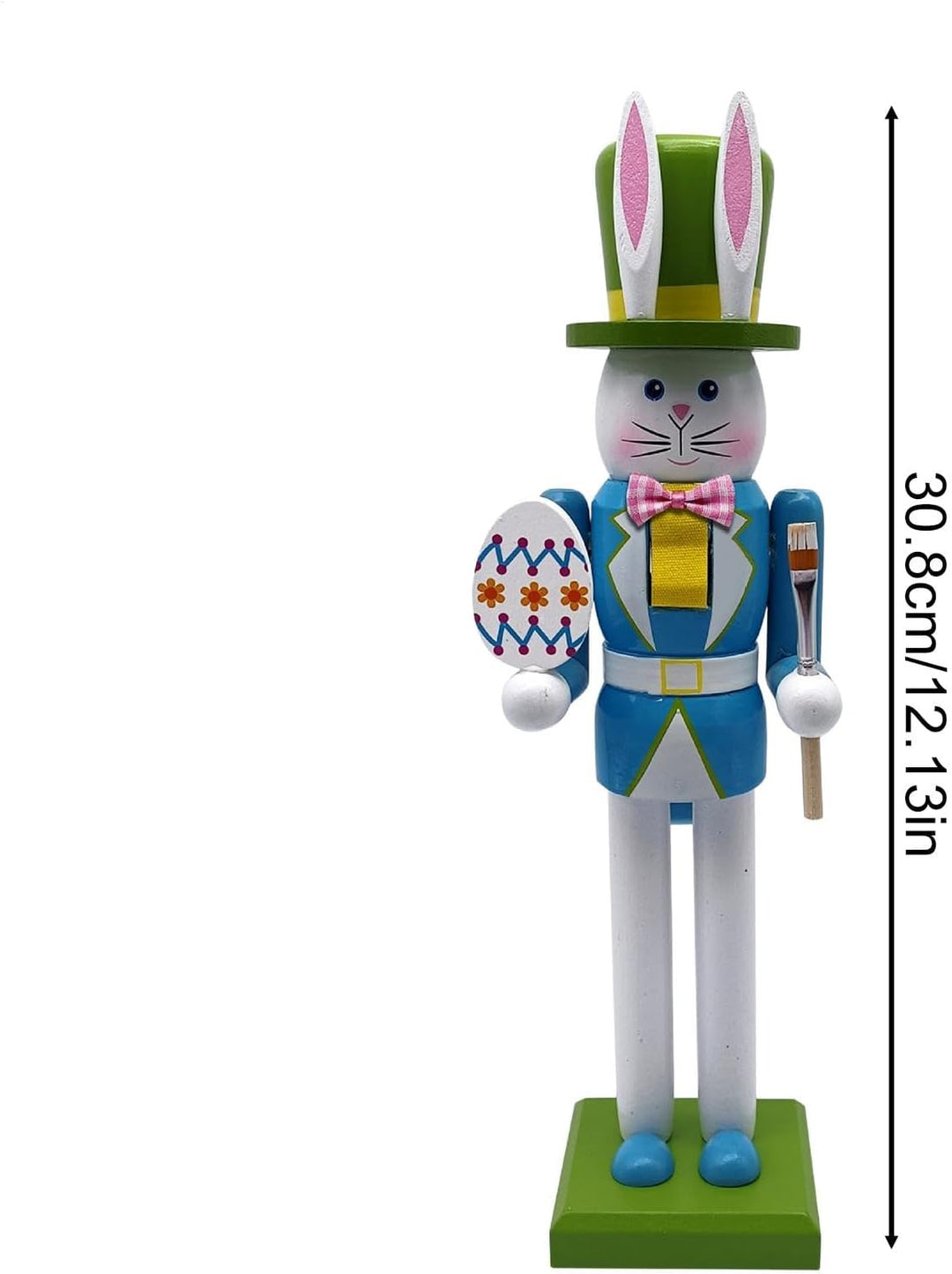 Generisch Nussknackers Ostern 30 cm Osterhase Nussknackers Figuren Osterdeko Easter Bunny Nutcracker