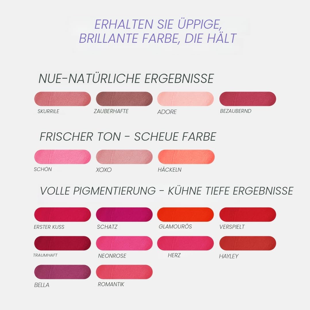 Wonderskin Wonder Blading Peel & Reveal Lippenflecken-Set, Langanhaltender Lippenstift, Langanhalten