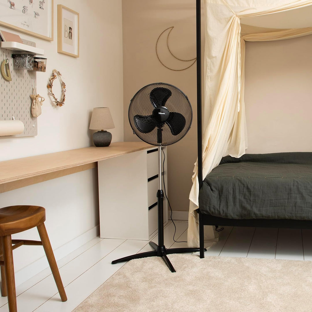 Tristar VE-5756 Standventilator – 45 W – 40 cm Ø – 115 cm Höhenverstellbarer – 3 Geschwindigkeitsstu