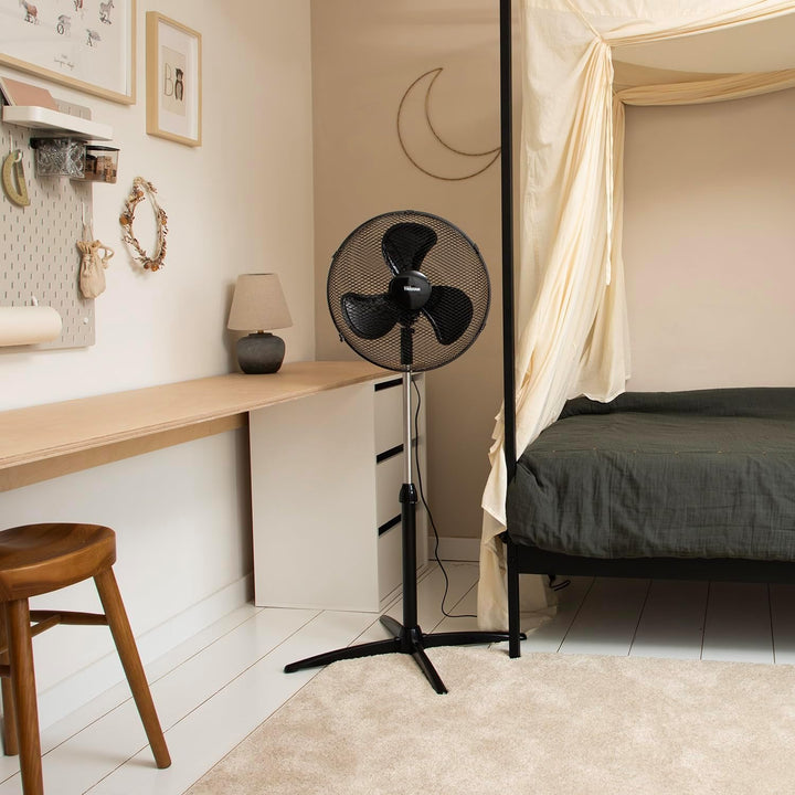 Tristar VE-5756 Standventilator – 45 W – 40 cm Ø – 115 cm Höhenverstellbarer – 3 Geschwindigkeitsstu