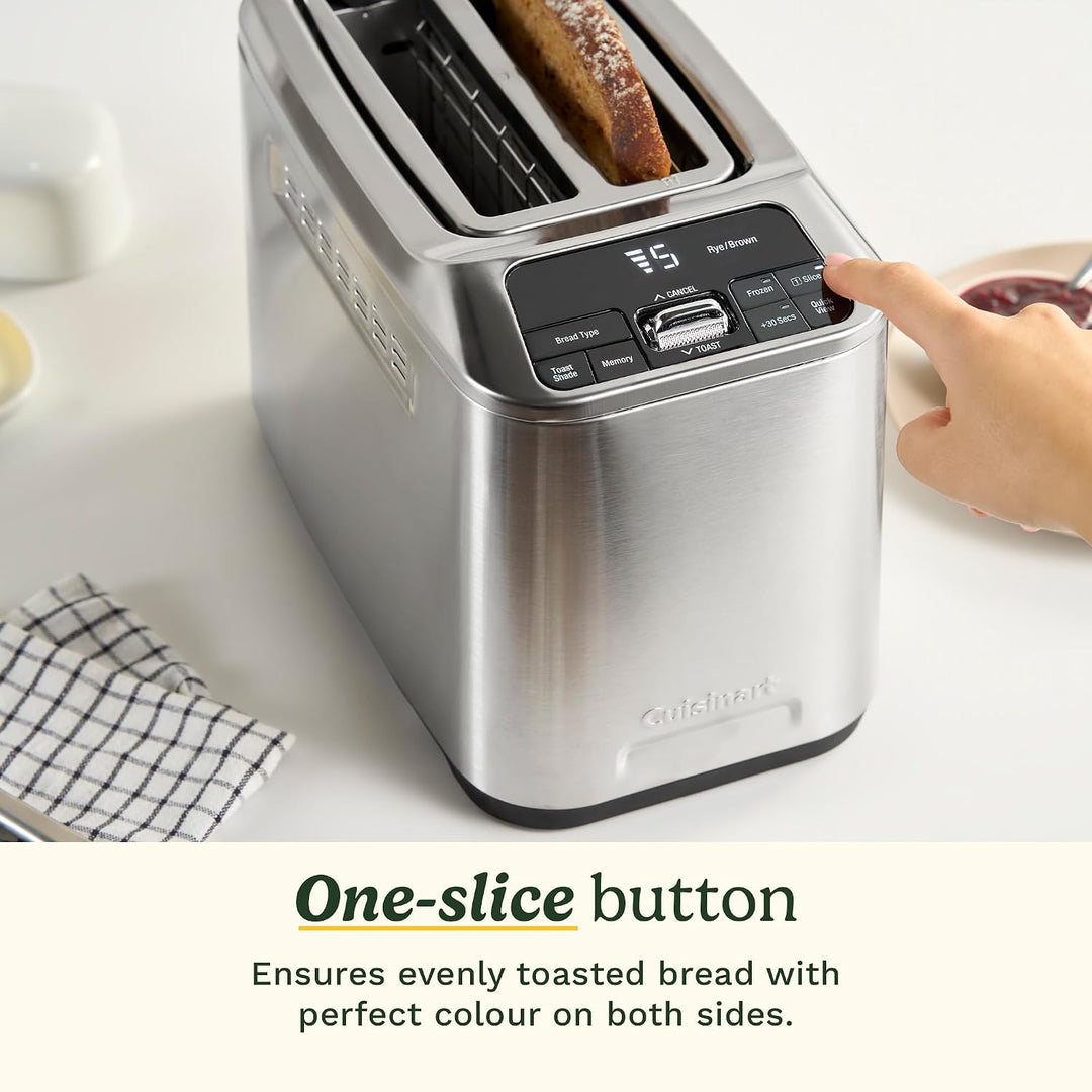 Cuisinart Smart Elite 2-Scheiben-Toaster | Extra lange Schlitze für handwerkliches Brot | Speichern