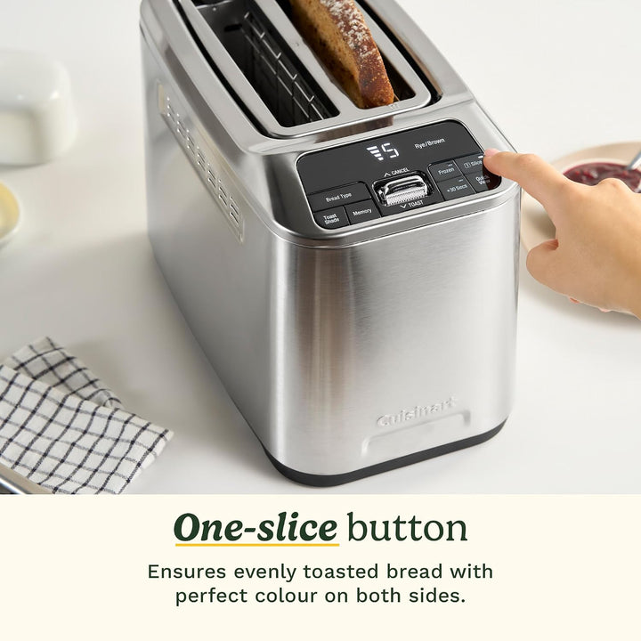Cuisinart Smart Elite 2-Scheiben-Toaster | Extra lange Schlitze für handwerkliches Brot | Speichern