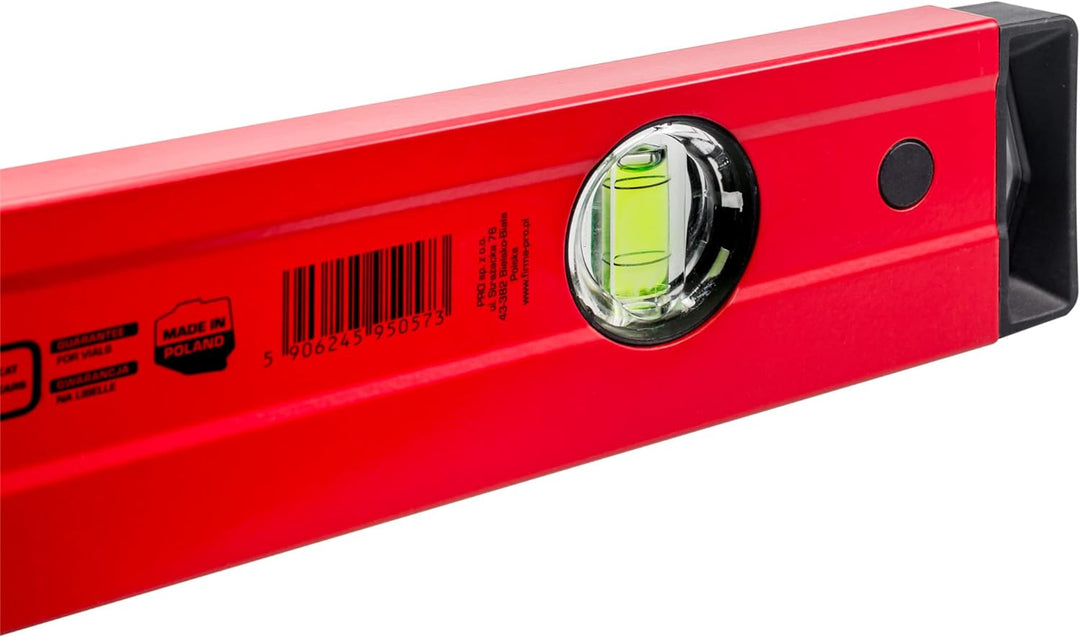 PRO800 Wasserwaage 120 cm mit Ergonomischen Profil - ERS+ (Easy Reading System) Präzise Wasserwaage