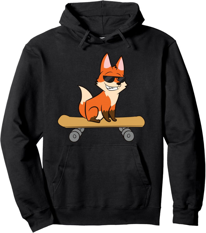 Skateboarden Fox Niedliches Skateboard Fox Pullover Hoodie