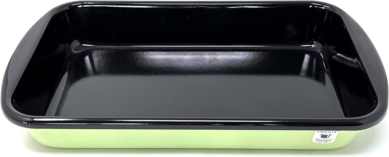 Riess 0508-031, Kochtopfset, Family Emailset 5teilig, GREEN, Farbe hellgrün, Fleischtopf mit Deckel