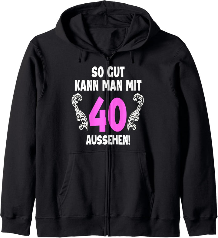 40 Jahre Tshirt Frauen Jahrgang 1982 Geboren 40. Geburtstag Kapuzenjacke