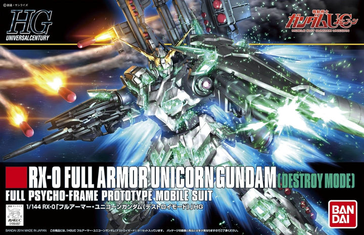 Bandai Hobby HGUC # 178 Volle Rüstung Unicorn Gundam Model Kit (1/144 Scale)