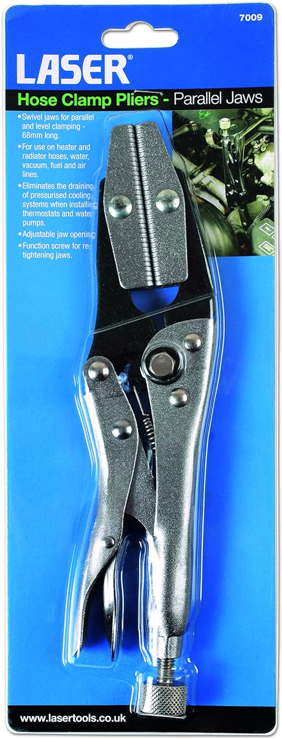 Laser 7009 Schlauchklemmenzange – Parallelbacken, Silber