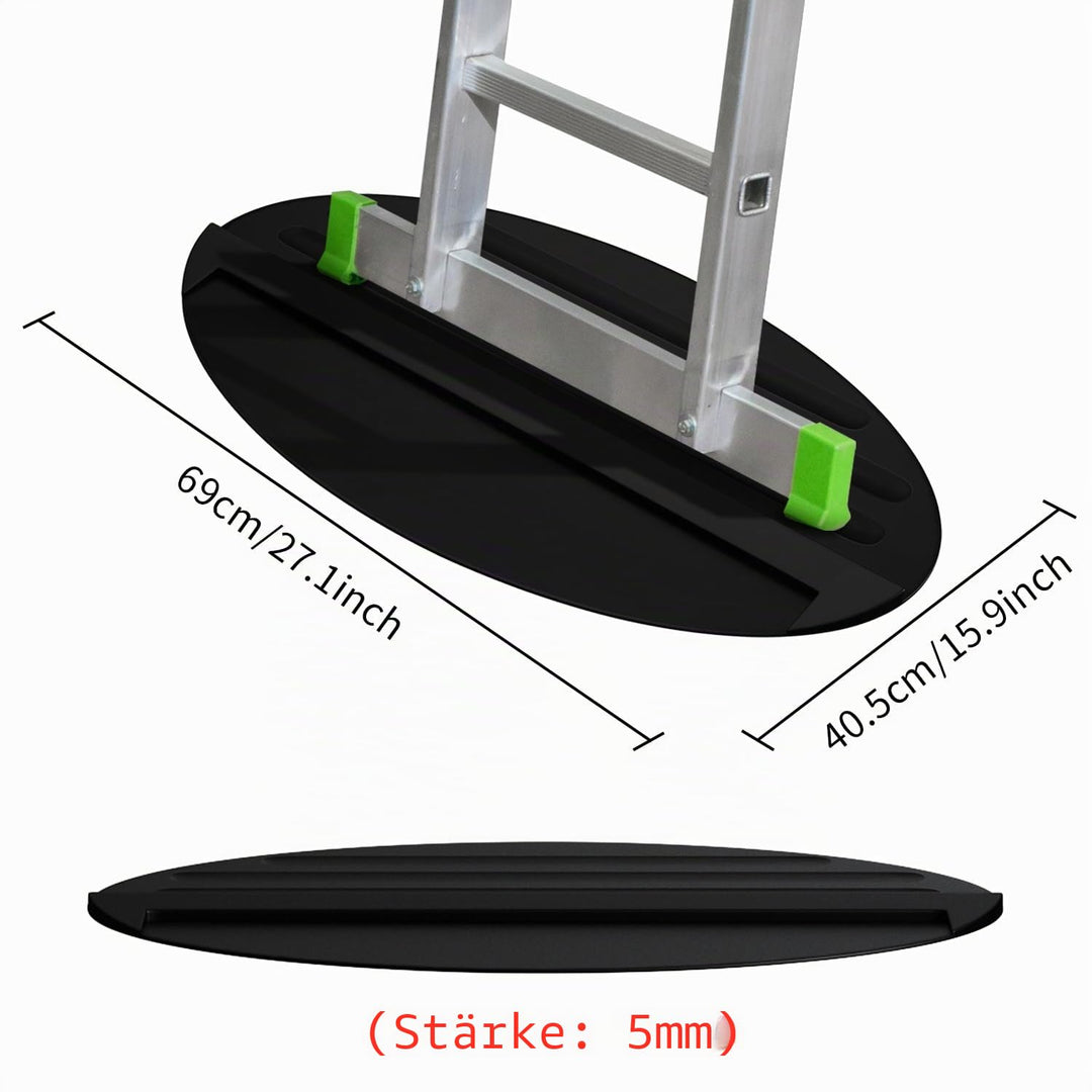 Anti-Rutsch-Leiter-Stop-Matte, 68,6 x 39,9 cm, rutschfestes Gummi-Stabilisator-Pad, rutschfeste Leit