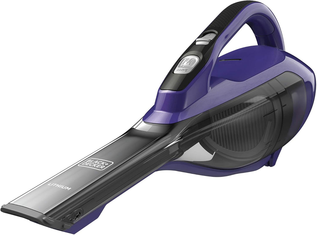 BLACK+DECKER Akku-Handstaubsauger Dustbuster (10,8V/2,5 Ah, mit Turbo-Tierhaarbürste, breiter Saugöf