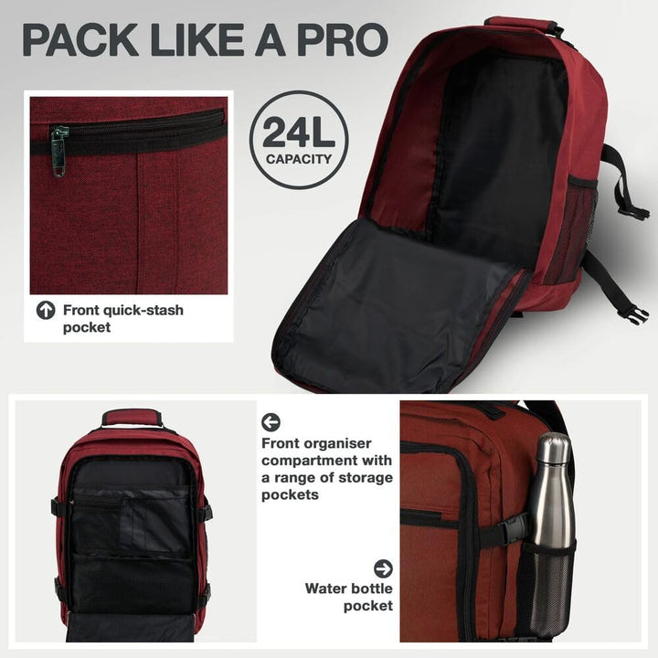 Cabin Max Metz - 40x30x20 Rucksack Handgepäck und Reiserucksack für Flugzeug, Reisetasche Handgepäck