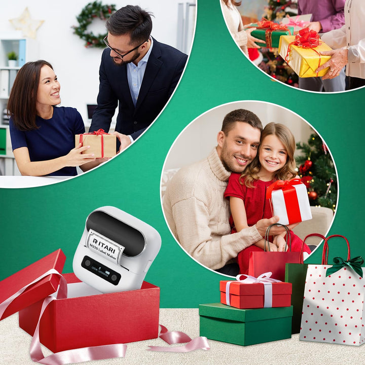 Itari M220 Wireless Thermischer Etikettendrucker, Upgrade 80mm Etikettiergeräte für Zuhause, Büro un
